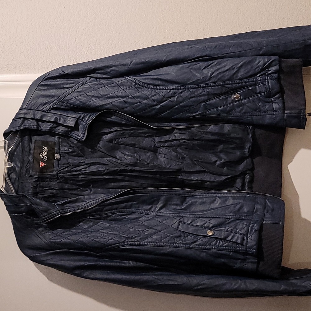 Guess faux leather jacket Size XL.